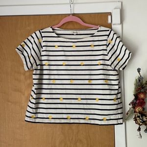 Madewell sun and stripe tshirt